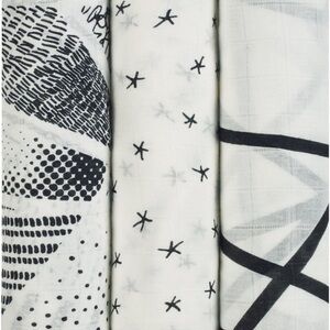 NWT Black and White Aden & Anais Swaddles